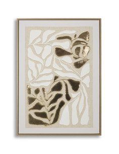 STAMPA DIPINTA SU TELA GOLDY C/CORNICE -B- CM 50X3X70 
