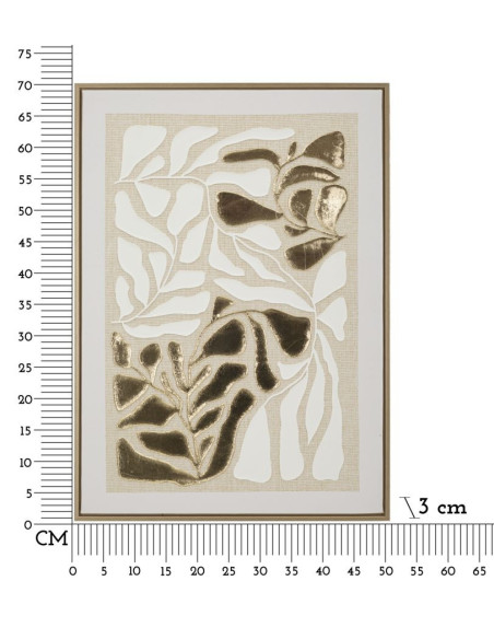 STAMPA DIPINTA SU TELA GOLDY C/CORNICE -B- CM 50X3X70 