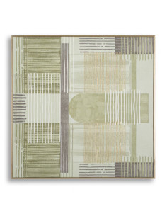 STAMPA DIPINTA SU TELA LIGNES C/CORNICE -A- CM 60X3X60 