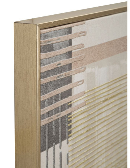 STAMPA DIPINTA SU TELA LIGNES C/CORNICE -B- CM 60X3X60 
