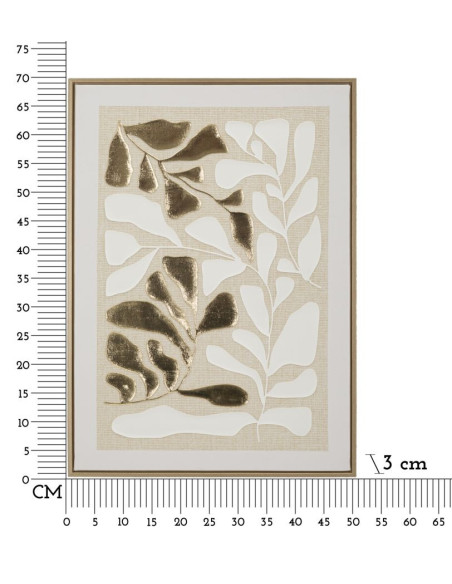 STAMPA DIPINTA SU TELA GOLDY C/CORNICE -A- CM 50X3X70 