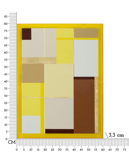 STAMPA SU TELA LACCATTO ACRYLIC C/CORNICE -A- CM 60X3,3X80 
