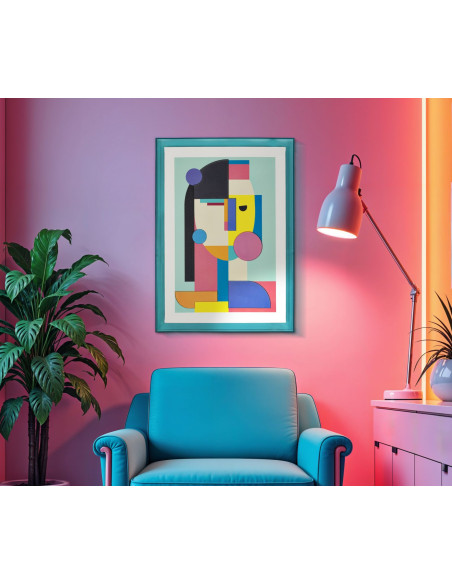 STAMPA SU TELA PICASSY C/CORNICE -B- CM 50X3,3X70 