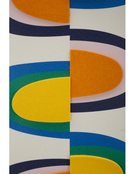 STAMPA SU TELA POP ART C/CORNICE -A- CM 50X3,3X70 