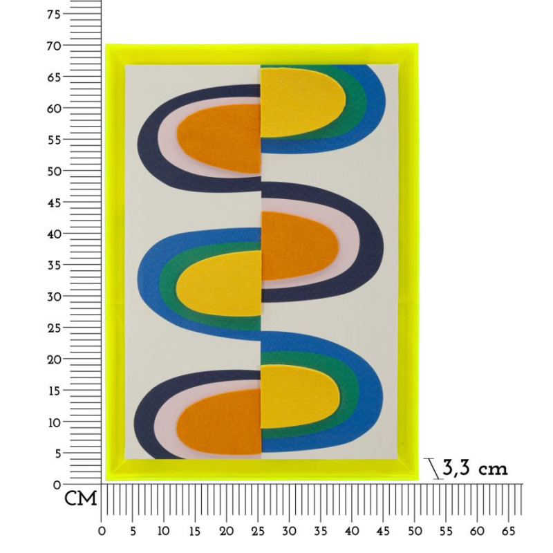 STAMPA SU TELA POP ART C/CORNICE -A- CM 50X3,3X70 