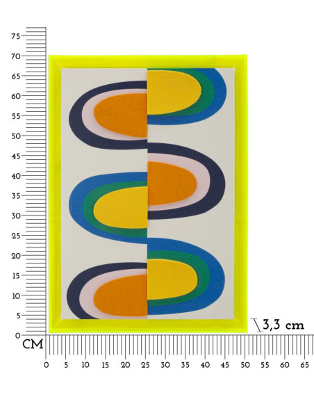 STAMPA SU TELA POP ART C/CORNICE -A- CM 50X3,3X70 