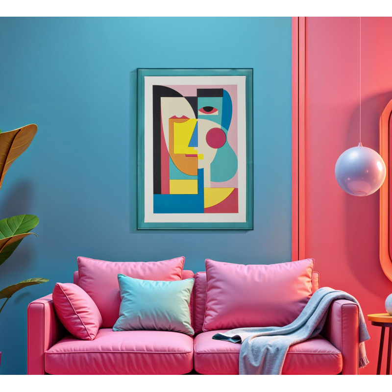 STAMPA SU TELA PICASSY C/CORNICE -A- CM 50X3,3X70 