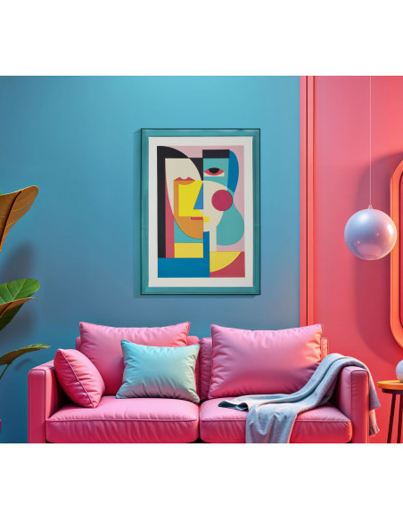 STAMPA SU TELA PICASSY C/CORNICE -A- CM 50X3,3X70 