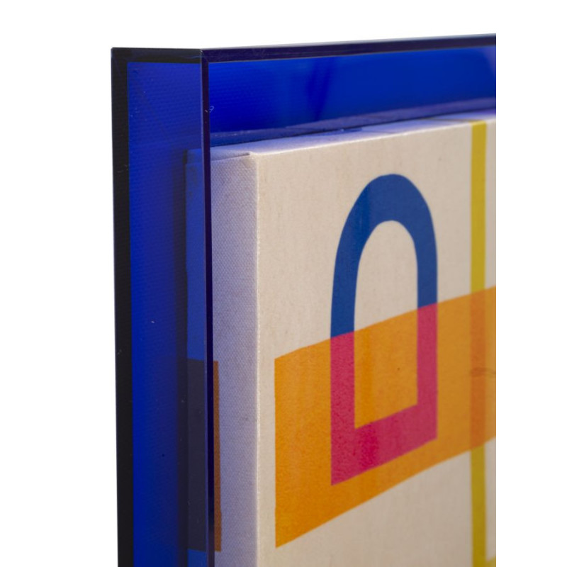 STAMPA SU TELA LACCATTO MODIS C/CORNICE -B- CM 60X3,3X80 