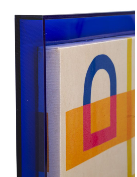 STAMPA SU TELA LACCATTO MODIS C/CORNICE -B- CM 60X3,3X80 