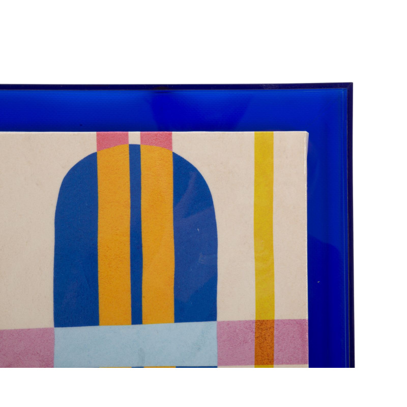 STAMPA SU TELA LACCATTO MODIS C/CORNICE -B- CM 60X3,3X80 