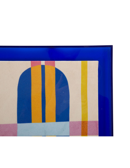 STAMPA SU TELA LACCATTO MODIS C/CORNICE -B- CM 60X3,3X80 