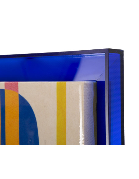 STAMPA SU TELA LACCATTO MODIS C/CORNICE -B- CM 60X3,3X80 