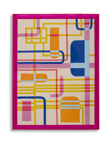 STAMPA SU TELA LACCATTO MODIS C/CORNICE -A- CM 60X3,3X80 