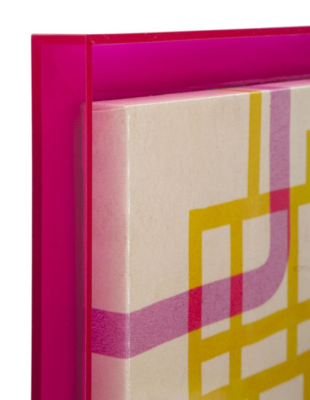 STAMPA SU TELA LACCATTO MODIS C/CORNICE -A- CM 60X3,3X80 