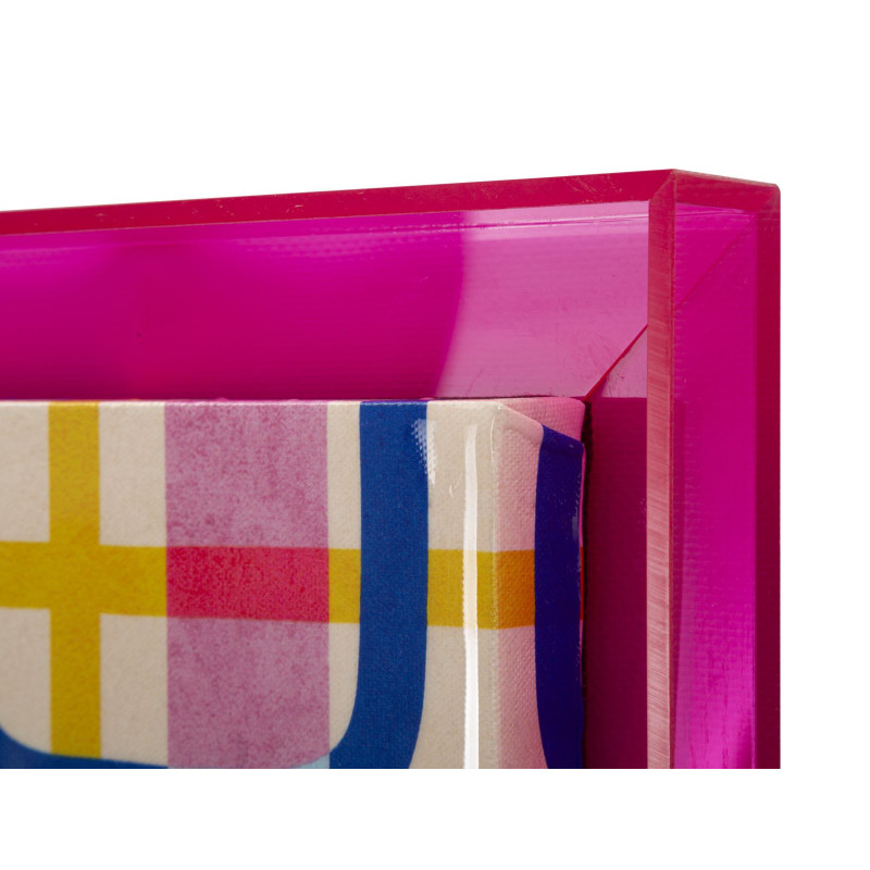 STAMPA SU TELA LACCATTO MODIS C/CORNICE -A- CM 60X3,3X80 