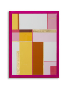 STAMPA SU TELA LACCATTO ACRYLIC C/CORNICE -B- CM 60X3,3X80 