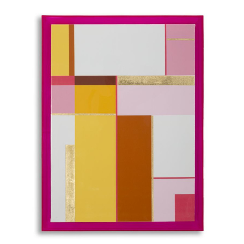 STAMPA SU TELA LACCATTO ACRYLIC C/CORNICE -B- CM 60X3,3X80 