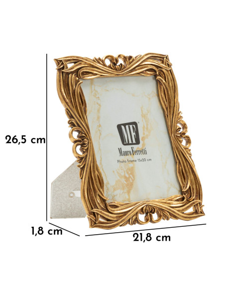 CORNICE BAROQUE CM 21,8X1,8X26,5 (MISURA INTERNA CM 15X20) 
