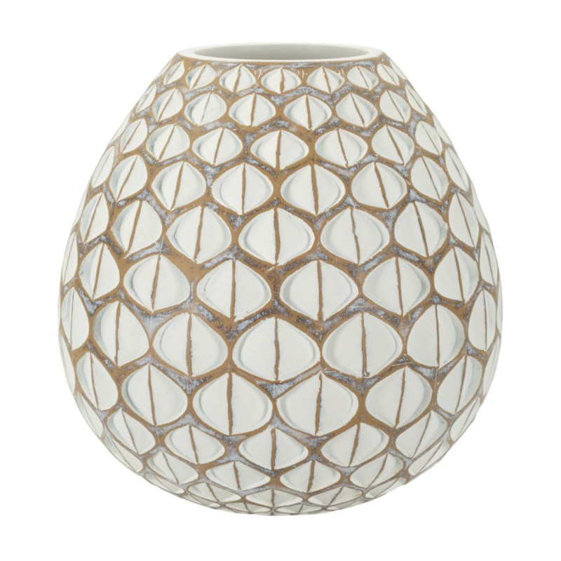 VASO RESINA TIBET CM Ø 27X27 