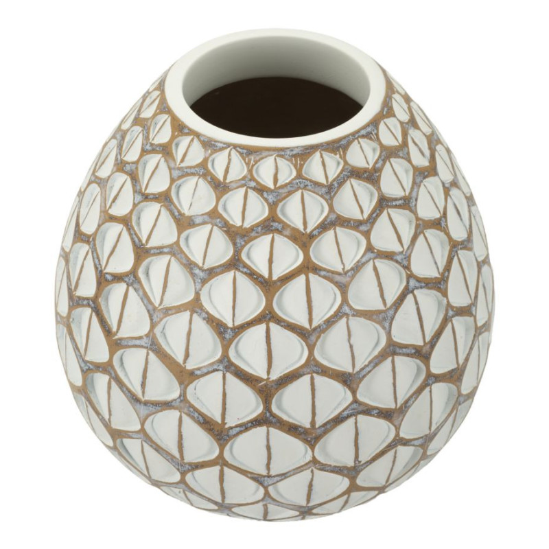 VASO RESINA TIBET CM Ø 27X27 