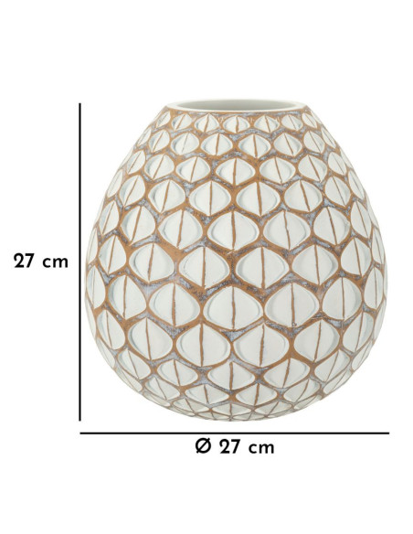 VASO RESINA TIBET CM Ø 27X27 