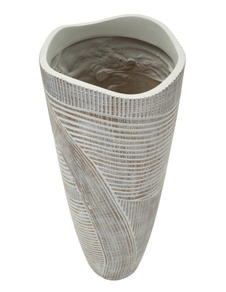 VASO RESINA WOODY CM Ø 19X55 
