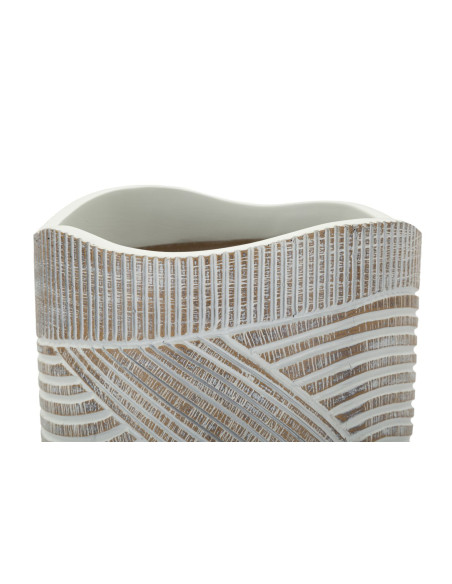 VASO RESINA WOODY CM Ø 19X55 