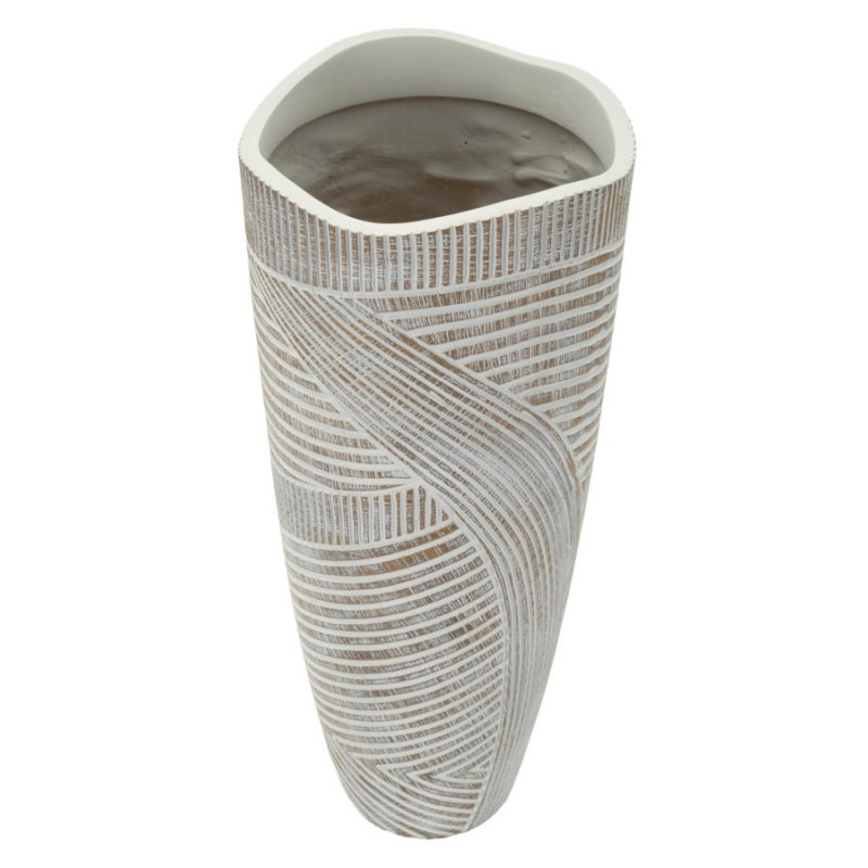 VASO RESINA WOODY CM Ø 18X45 