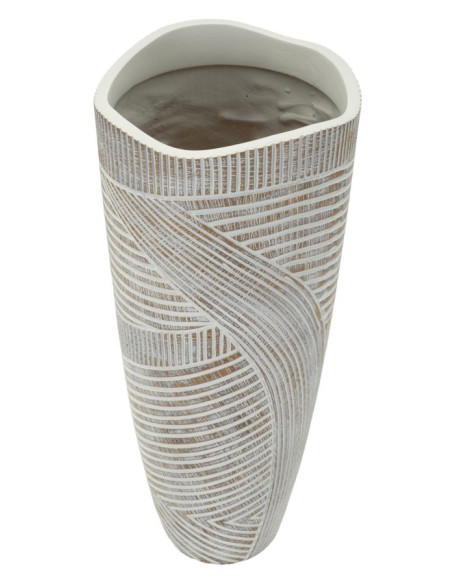 VASO RESINA WOODY CM Ø 18X45 