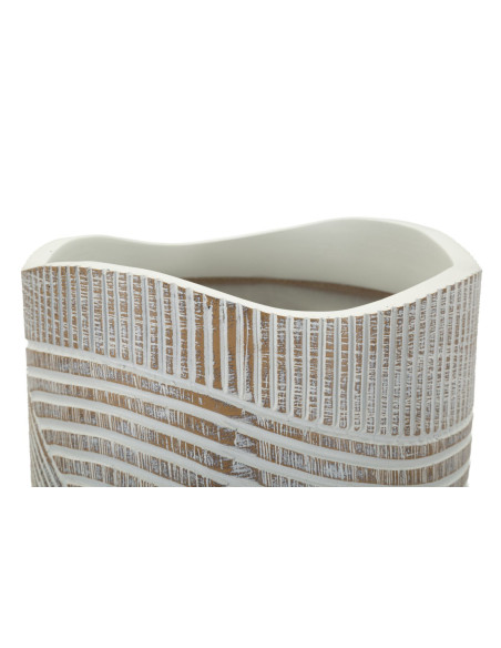 VASO RESINA WOODY CM Ø 18X45 