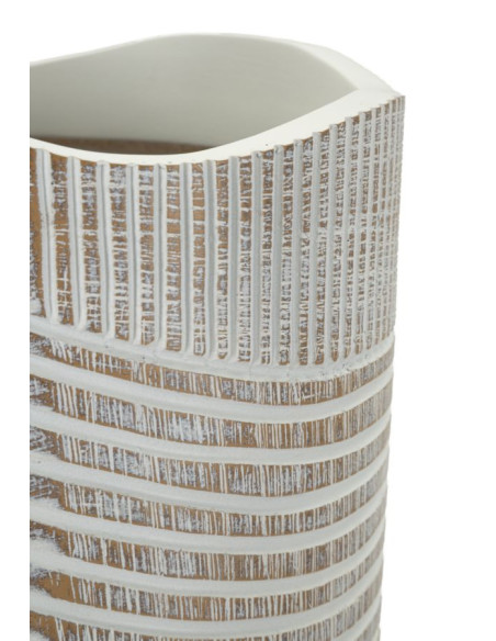 VASO RESINA WOODY CM Ø 18X45 