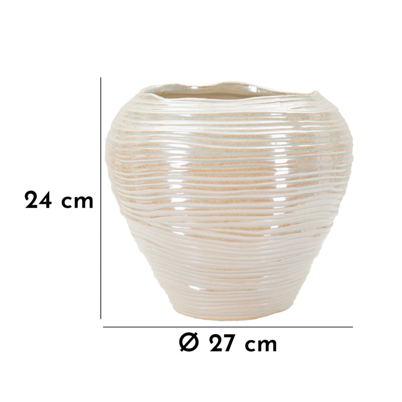 VASO PERLY ROUND CM Ø 27X24 