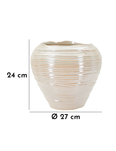 VASO PERLY ROUND CM Ø 27X24 