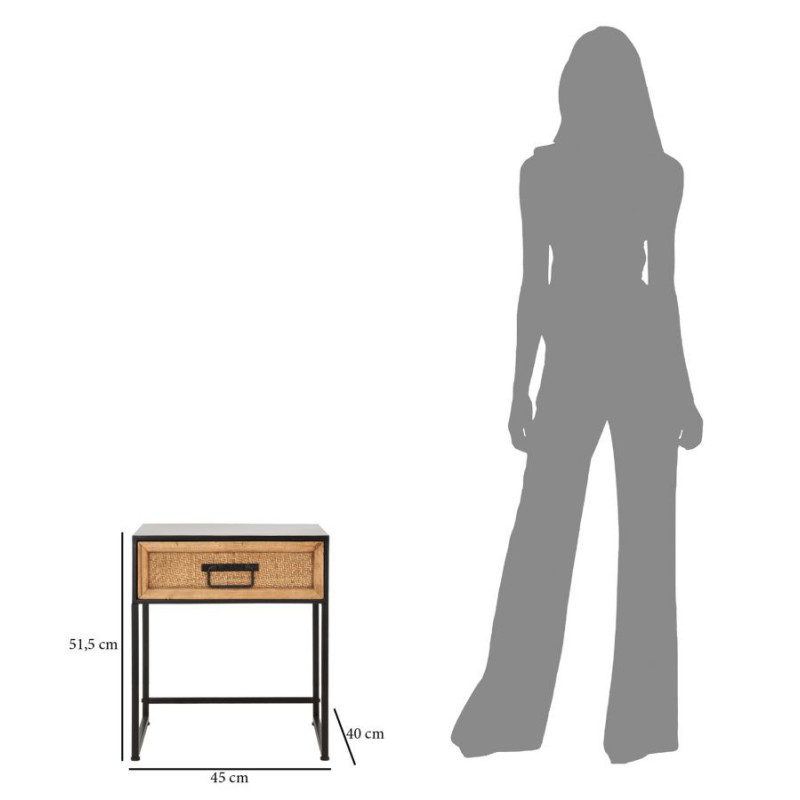 COMODINO HANOI CM 45X40X51,5 