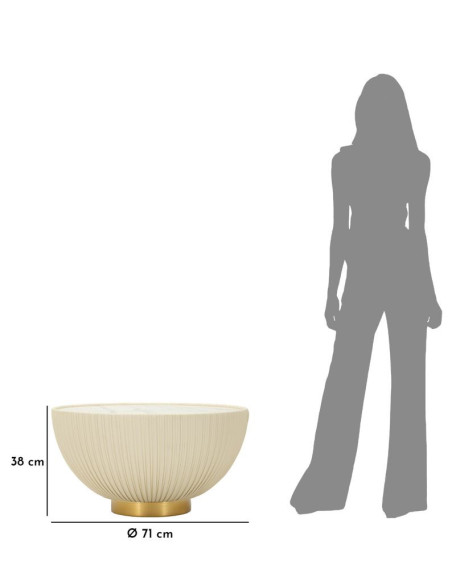 TAVOLINO DA CAFFE' ELGE CM Ø 71X38 