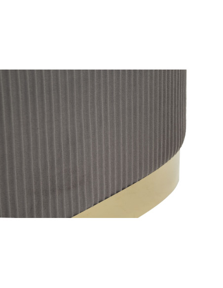 PANCA C/CONTENITORE E SGABELLI SHOPY GRIGIA SET 3 PZ CM 80X37X42-29X35 