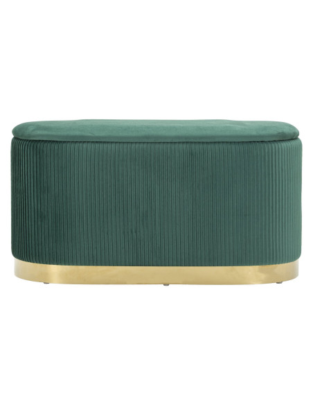 PANCA C/CONTENITORE E SGABELLI SHOPY VERDE SET 3 PZ CM 80X37X42-29X35 