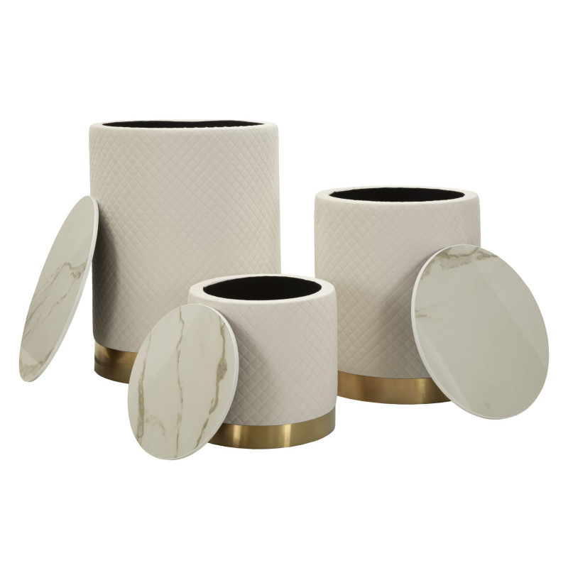 ESPOSITORE C/CONTENITORE SHOP SET 3 PZ CM Ø 60X80-50X60-40X40 