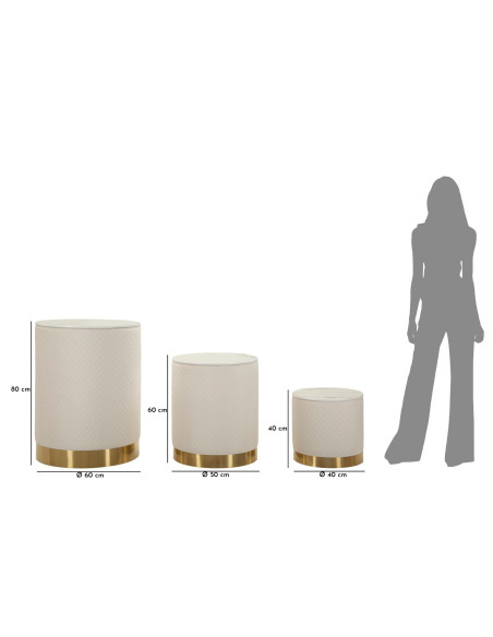 ESPOSITORE C/CONTENITORE SHOP SET 3 PZ CM Ø 60X80-50X60-40X40 