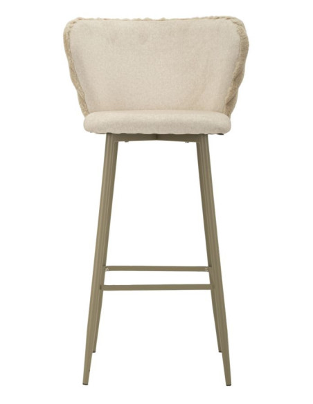 SGABELLO BAR ALASKA -B- CREMA SET 2 PZ CM 55X58X106 (ALTEZZA SEDUTA CM 77) 