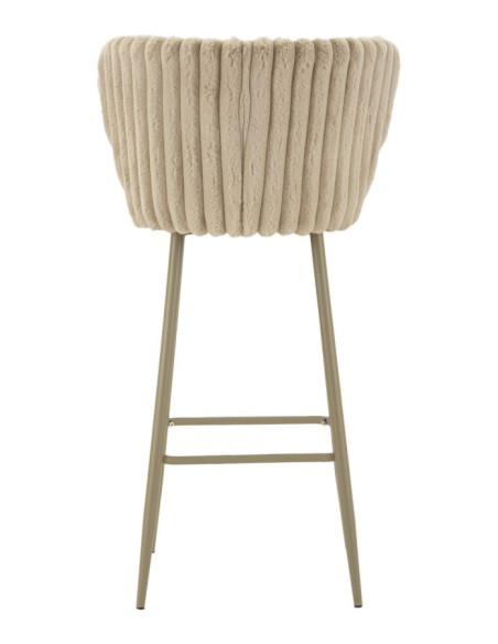 SGABELLO BAR ALASKA -B- CREMA SET 2 PZ CM 55X58X106 (ALTEZZA SEDUTA CM 77) 