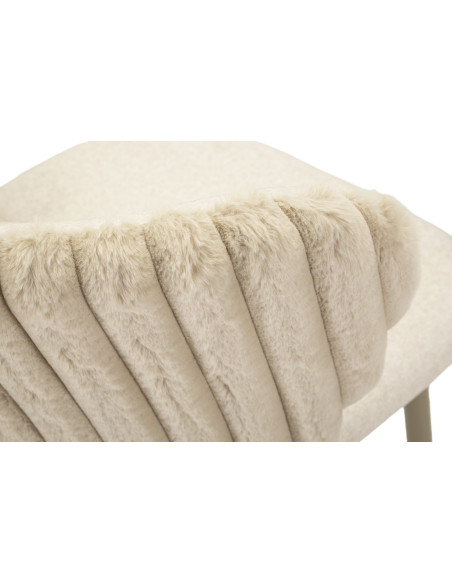 SGABELLO BAR ALASKA -B- CREMA SET 2 PZ CM 55X58X106 (ALTEZZA SEDUTA CM 77) 