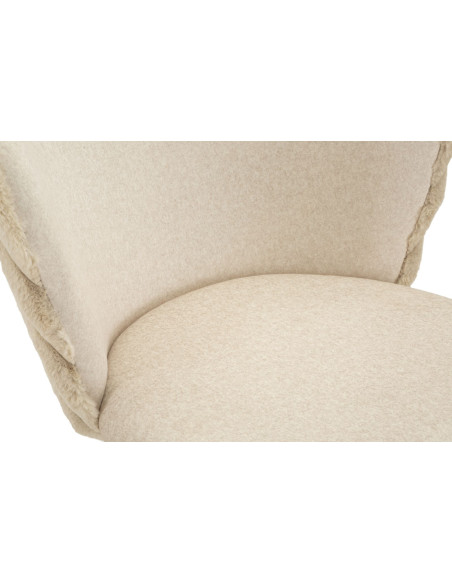 SGABELLO BAR ALASKA -B- CREMA SET 2 PZ CM 55X58X106 (ALTEZZA SEDUTA CM 77) 