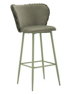 SGABELLO BAR ALASKA -B- VERDE SET 2 PZ CM 55X58X106 (ALTEZZA SEDUTA CM 77) 