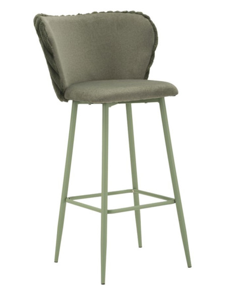 SGABELLO BAR ALASKA -B- VERDE SET 2 PZ CM 55X58X106 (ALTEZZA SEDUTA CM 77) 