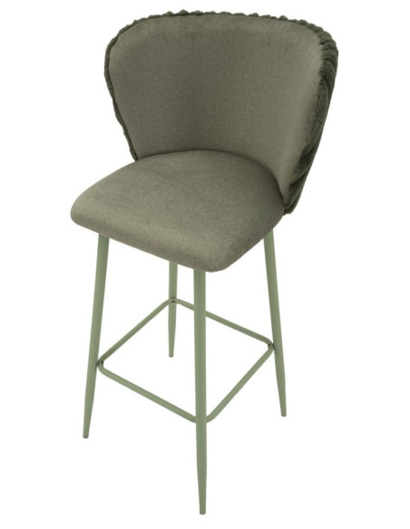 SGABELLO BAR ALASKA -B- VERDE SET 2 PZ CM 55X58X106 (ALTEZZA SEDUTA CM 77) 