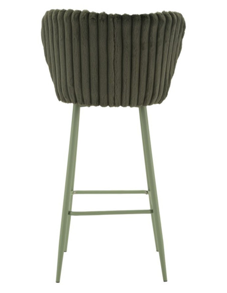 SGABELLO BAR ALASKA -B- VERDE SET 2 PZ CM 55X58X106 (ALTEZZA SEDUTA CM 77) 