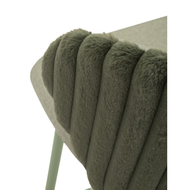 SGABELLO BAR ALASKA -B- VERDE SET 2 PZ CM 55X58X106 (ALTEZZA SEDUTA CM 77) 