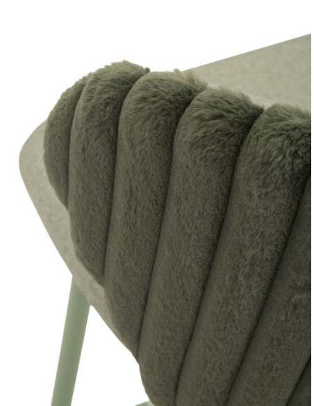 SGABELLO BAR ALASKA -B- VERDE SET 2 PZ CM 55X58X106 (ALTEZZA SEDUTA CM 77) 